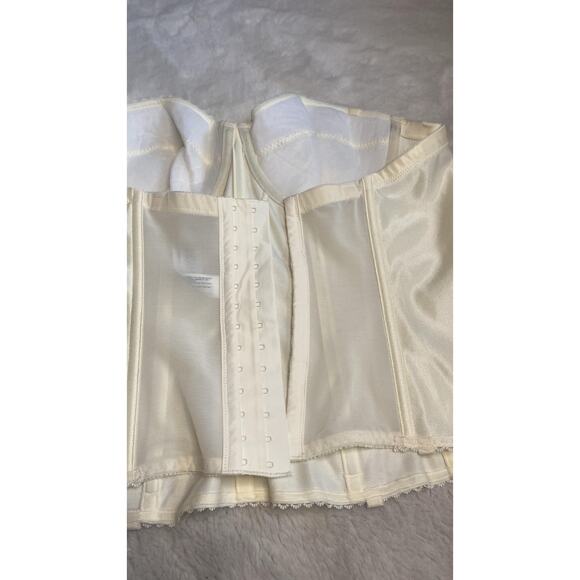 Dominique Juliette Satin Underwire Bustier Corset White Bridal Bra Top - Picture 9 of 9